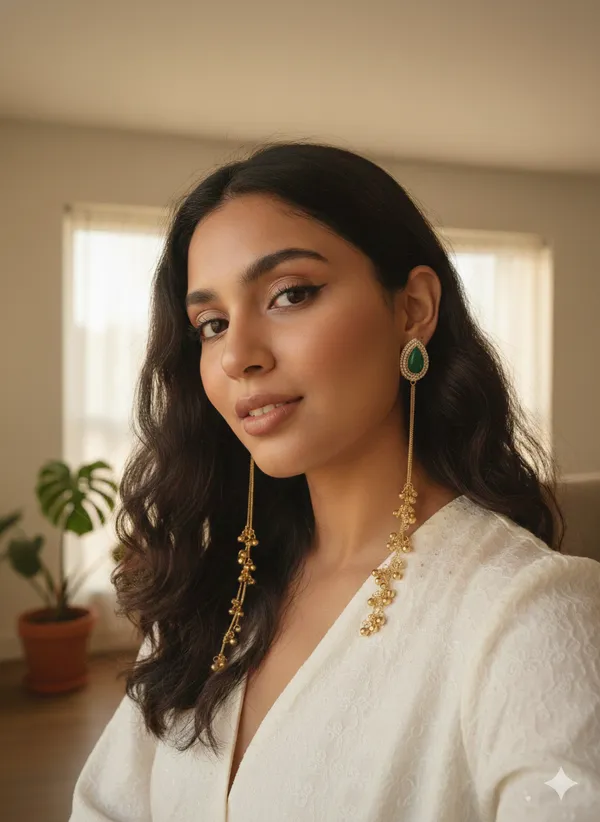 NOOR|_Gulnaar_Jhumkas