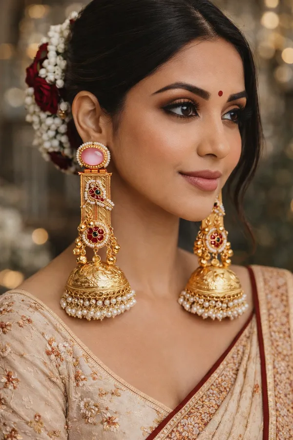 NOOR|_Regal_Emerald_Jhumkas