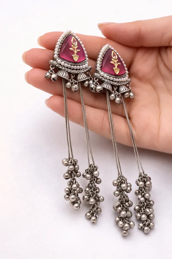 Noorani__Oxidised_Jhumki
