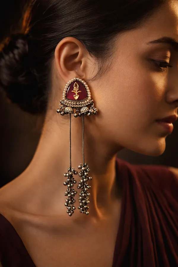 Noorani__Oxidised_Jhumki