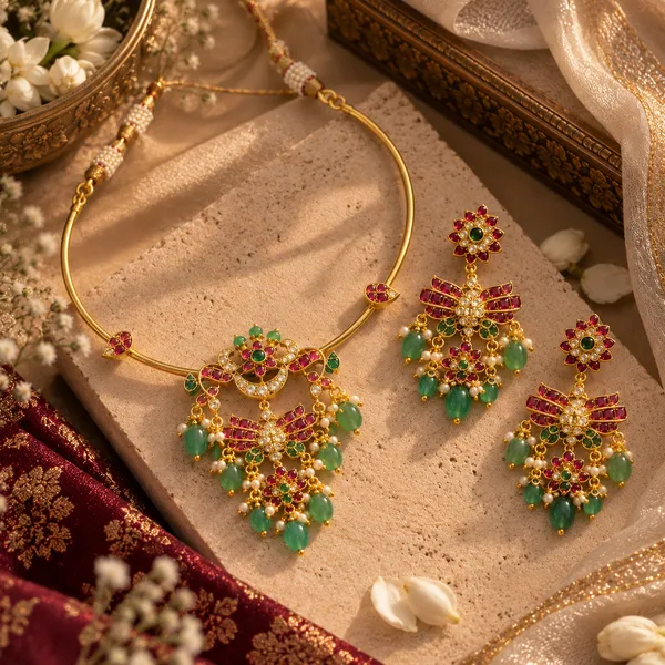Royal_Floral_Kundan_Hasli