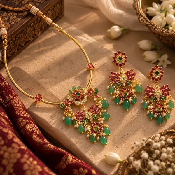Royal_Floral_Kundan_Hasli
