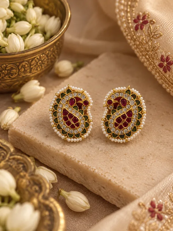 Royal_kundan_Paisley_Studs