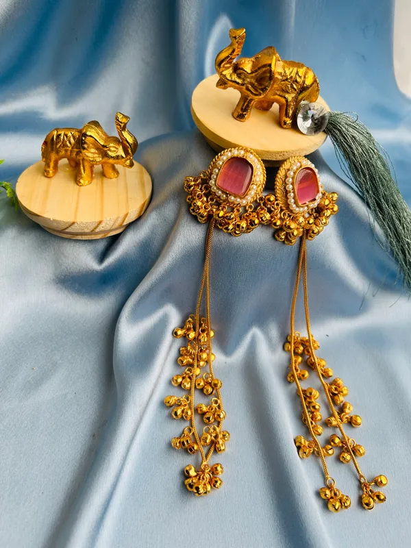 NOOR|_Emerald_Heritage_Tassel_Jhumkas