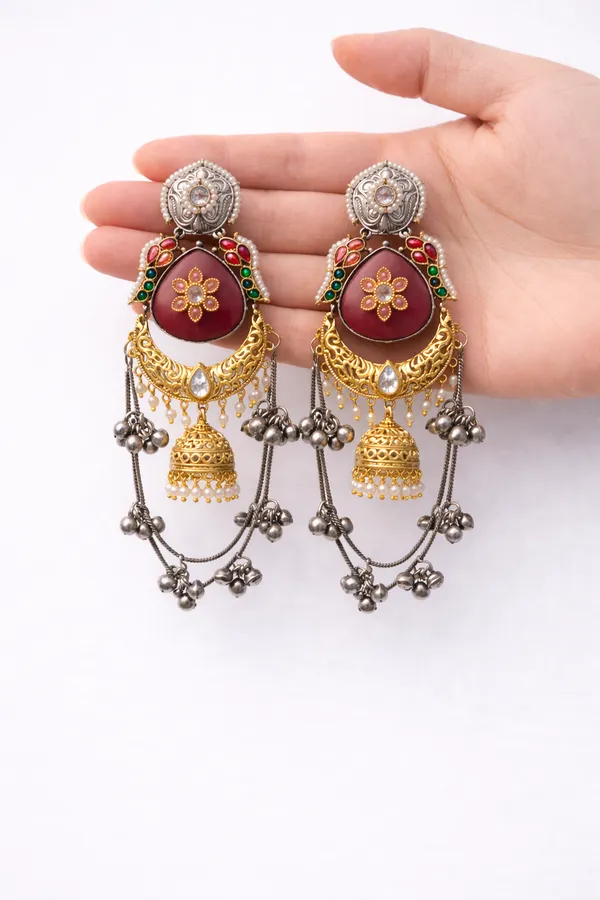 Afsana_Oxidised_Jhumki