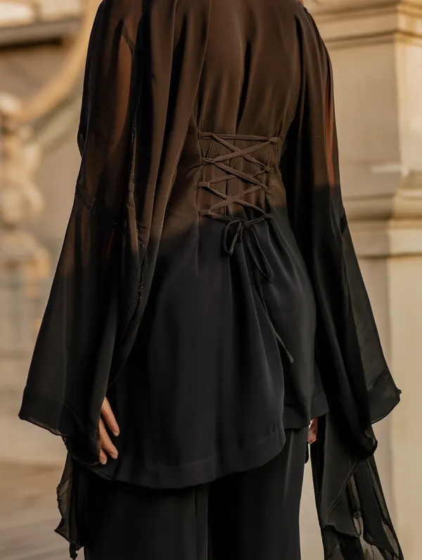 Black_Kurta_with_Flared_Palazzo_Set