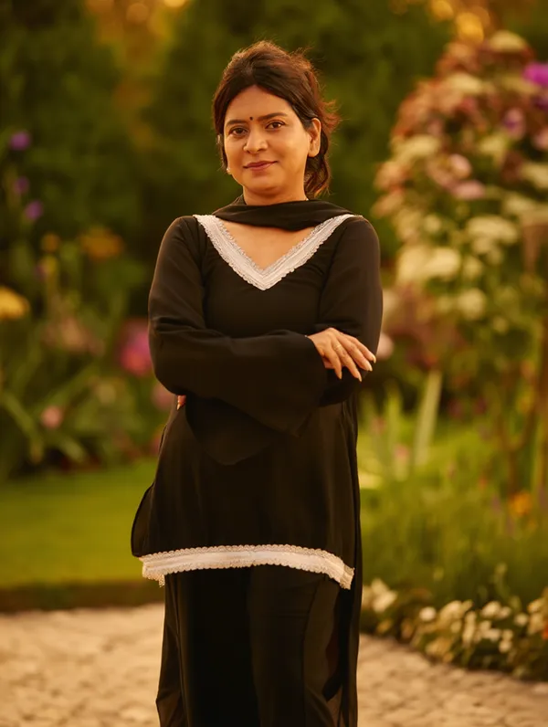 Black_Kurta_with_Flared_Palazzo_Set