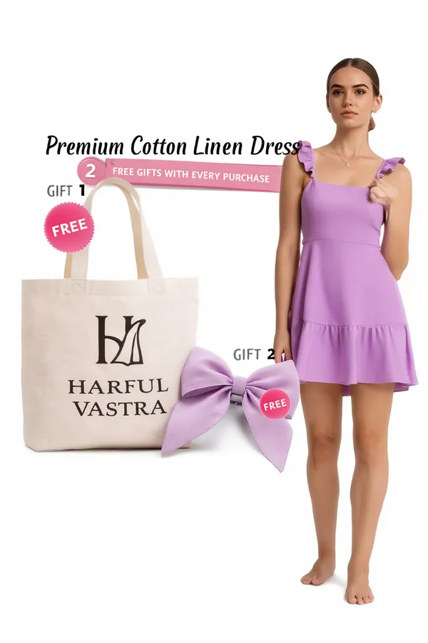 Lavender_Cotton-Linen_Blend_Dress_For_Women