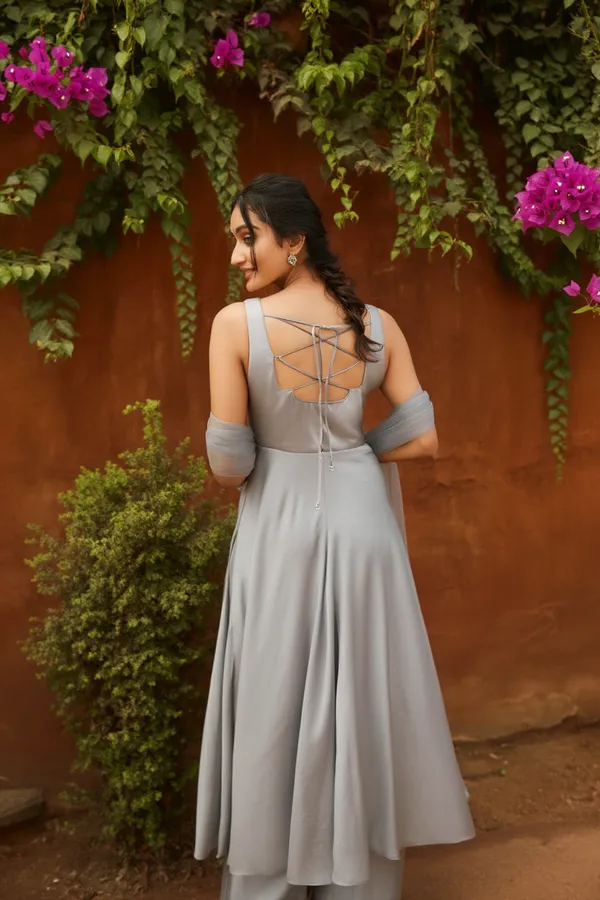 Grey_Japanese_Satin_&_Organza_Suit_For_Women