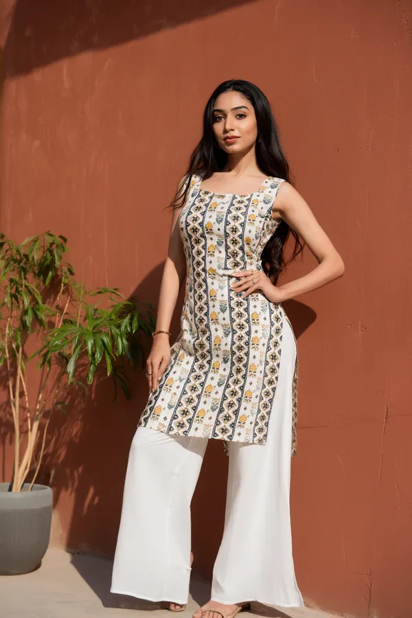 Dark_Green_Crepe_Kurti_Set_For_Women