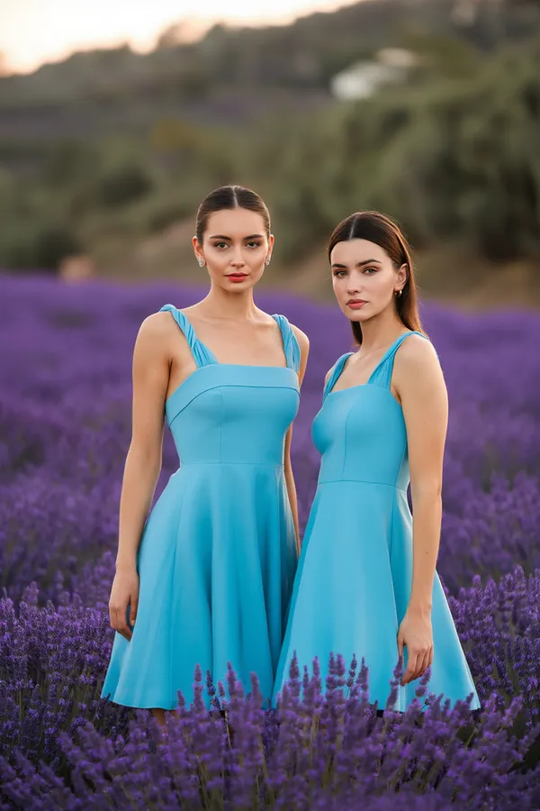 Sky_Blue_Cotton-Linen_Blend_Dress_For_Women