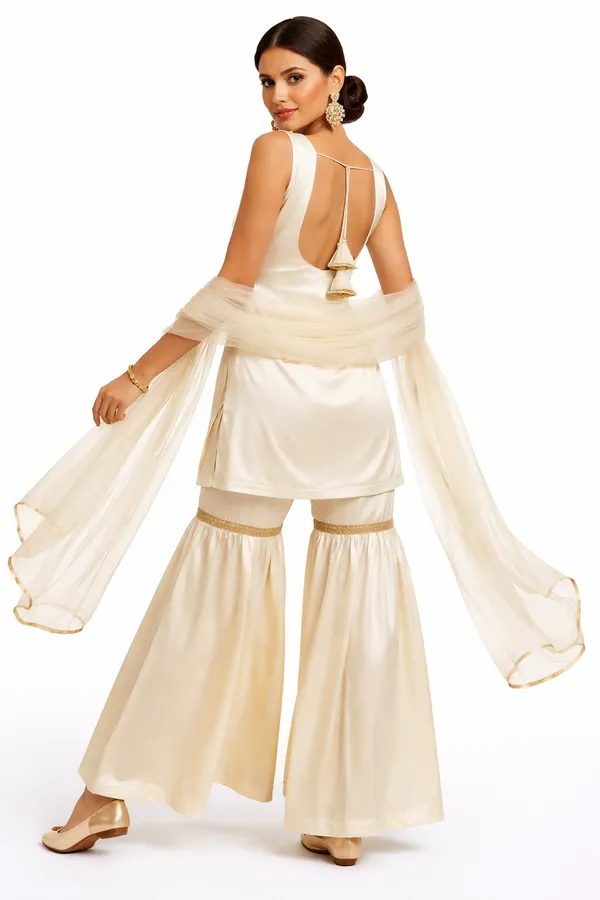 Ivory_Japanese_Satin_&_Organza_Sharara_Set_For_Women