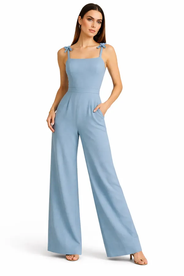 Sea_Blue_Cotton-Linen_Blend_Jumpsuit_For_Women