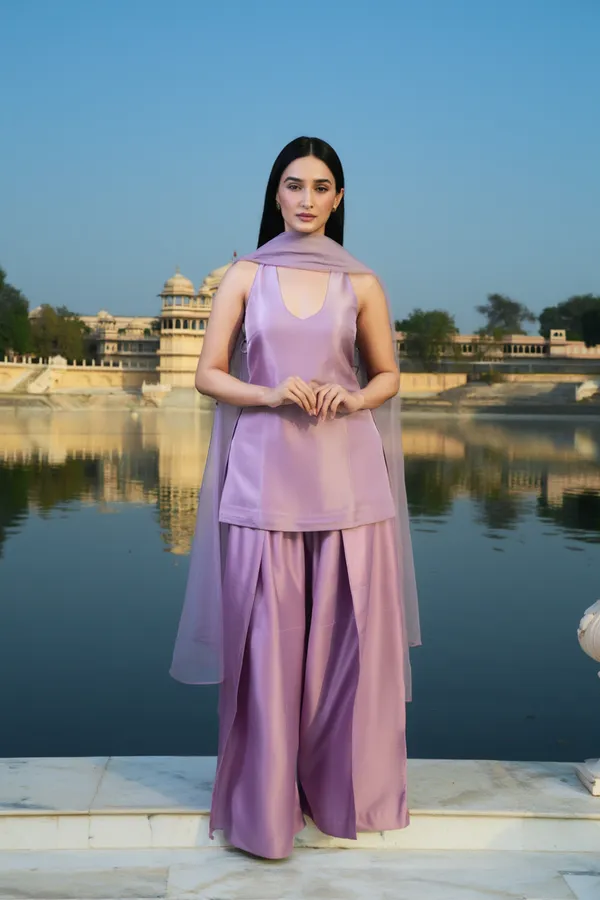 Purple_Japanese_Satin_&_Organza_Salwar_Set_For_Women