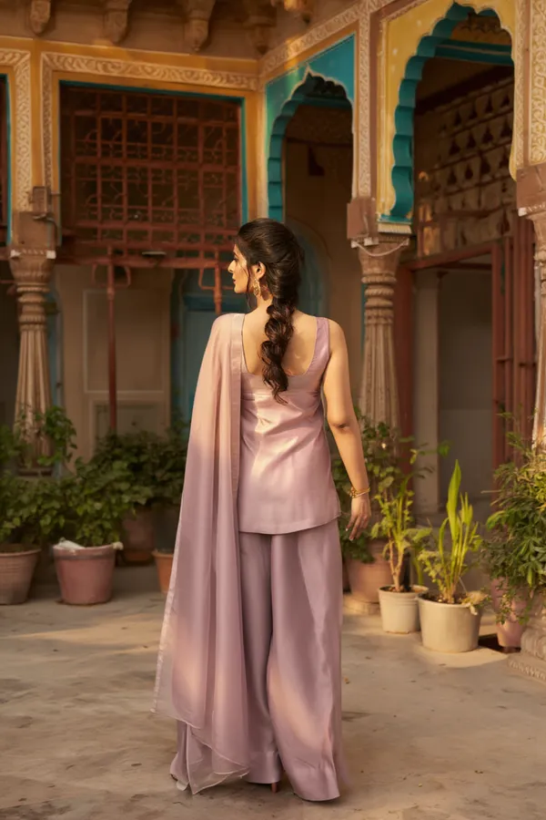 Purple_Japanese_Satin_&_Organza_Salwar_Set_For_Women