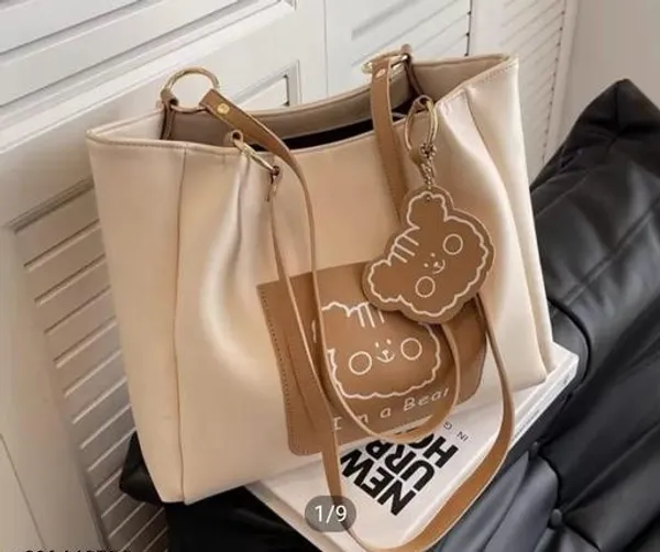 White_Premium_Pu_Material_Casual_Hand_Bag_For_Women