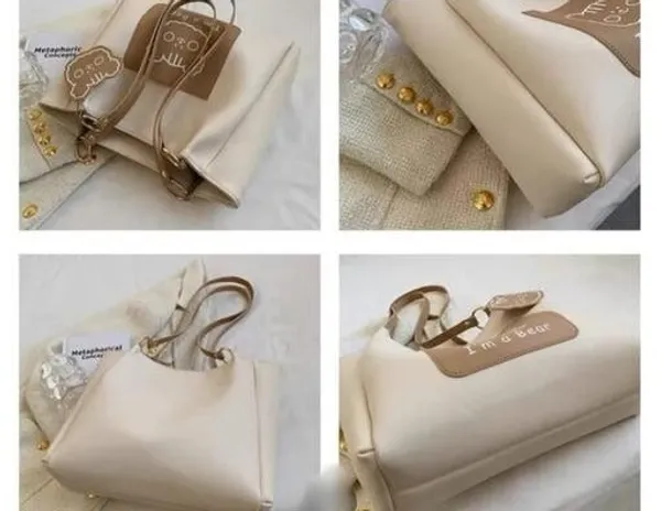 White_Premium_Pu_Material_Casual_Hand_Bag_For_Women