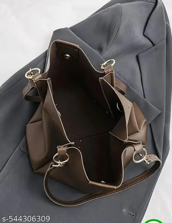 Brown_Premium_Pu_Material_Casual_Hand_Bag_For_Women