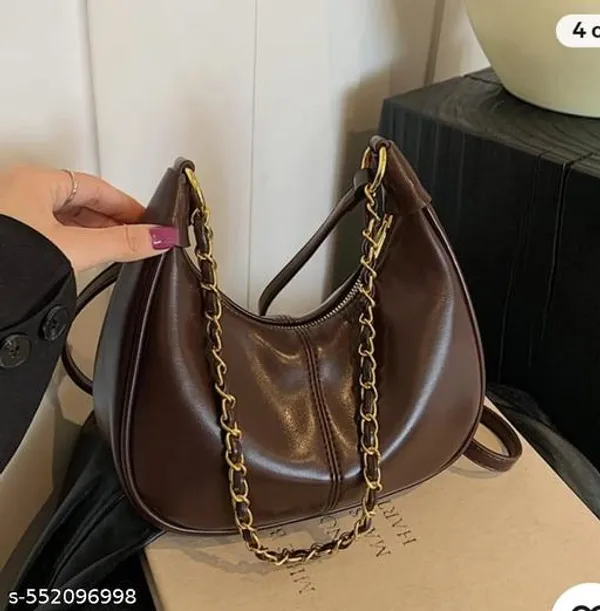 Brown_Premium_Pu_Material_Casual_Siling_Bag_For_Women