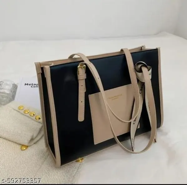 Black_Premium_Pu_Material_Casual_Hand_Bag_For_Women