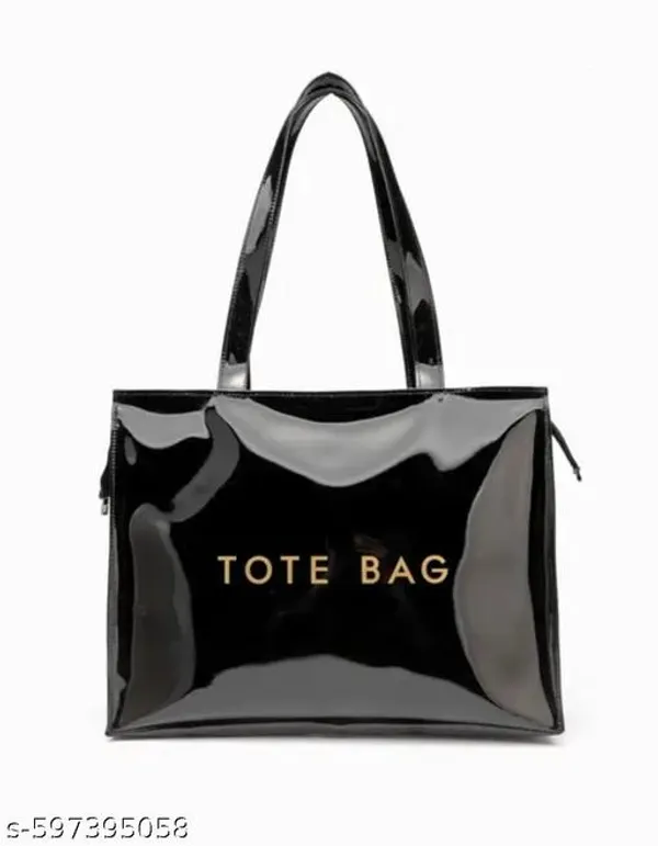 Black_Premium_Pu_Material_Casual_Hand_Bag_For_Women