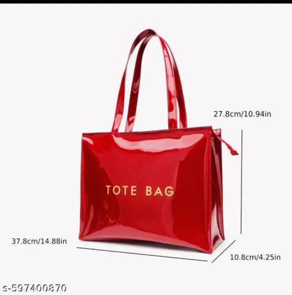 Red_Premium_Pu_Material_Casual_Hand_Bag_For_Women