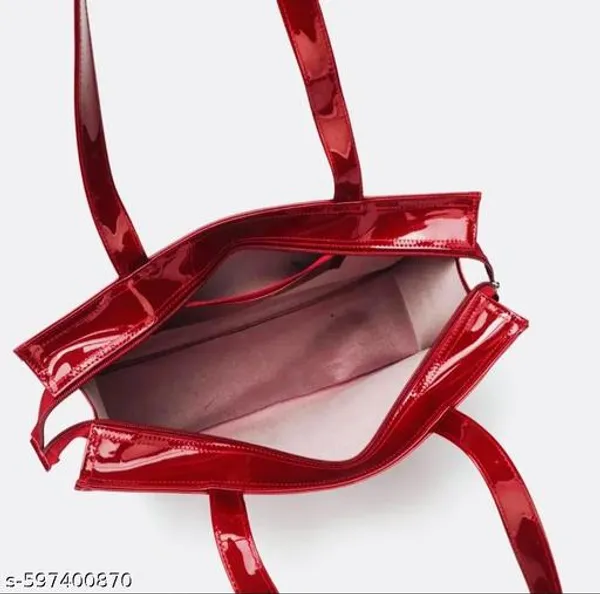 Red_Premium_Pu_Material_Casual_Hand_Bag_For_Women