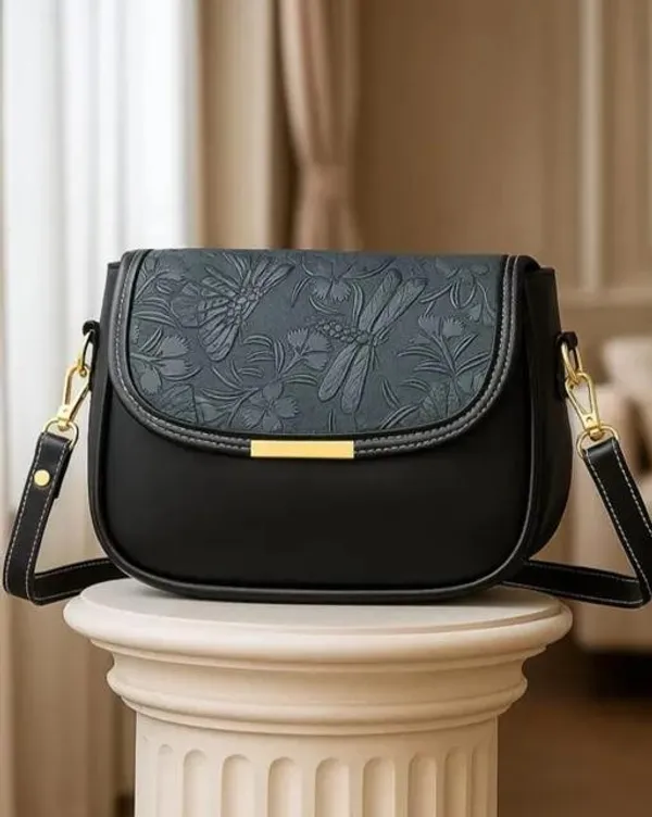 Black_Premium_Pu_Material_Casual_Siling_Bag_For_Women