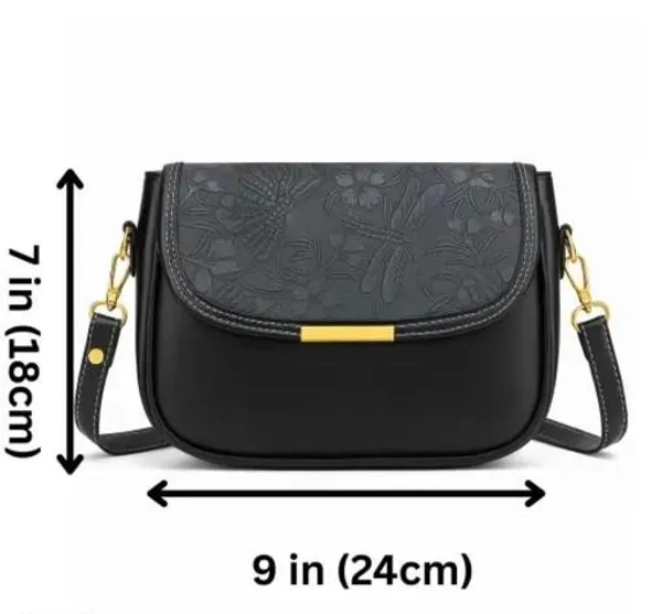 Black_Premium_Pu_Material_Casual_Siling_Bag_For_Women