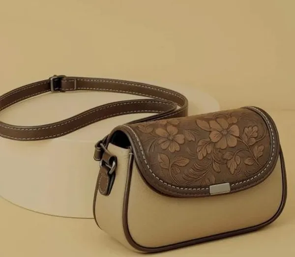 Beige_Premium_Pu_Material_Casual_Siling_Bag_For_Women