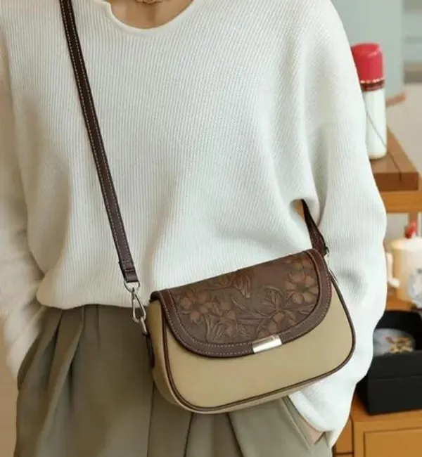 Beige_Premium_Pu_Material_Casual_Siling_Bag_For_Women