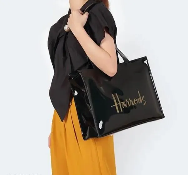 Black_Premium_Pu_Material_Casual_Hand_Bag_For_Women
