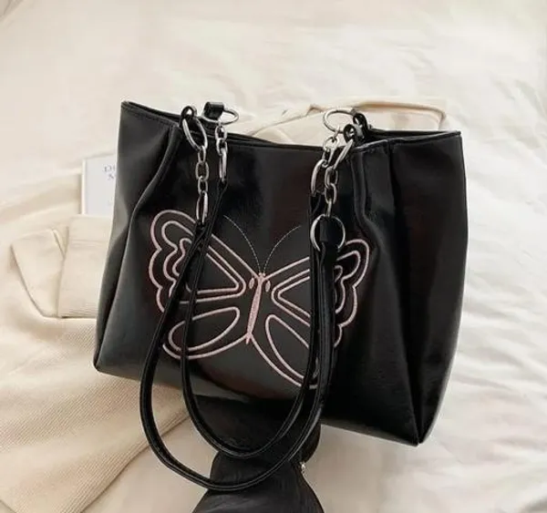 Black_Premium_Pu_Material_Casual_Hand_Bag_For_Women