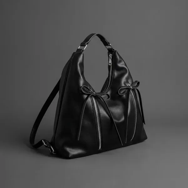 Black_Premium_Pu_Material_Casual_Hand_Bag_For_Women