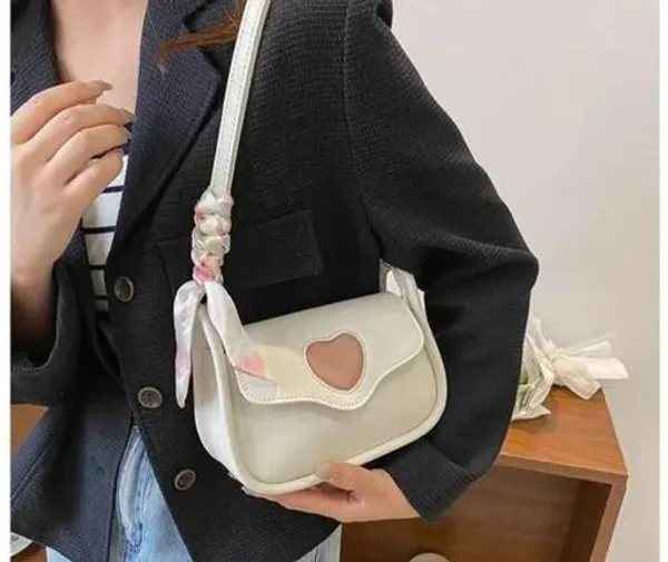 White_Premium_Pu_Material_Casual_Siling_Bag_For_Women