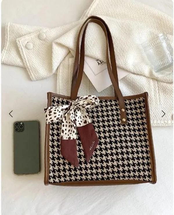 Brown_Premium_Pu_Material_Casual_Hand_Bag_For_Women