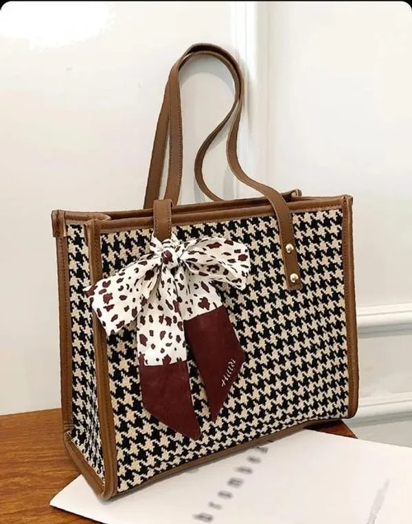 Brown_Premium_Pu_Material_Casual_Hand_Bag_For_Women