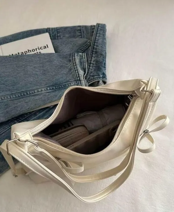 White_Premium_Pu_Material_Casual_Hand_Bag_For_Women