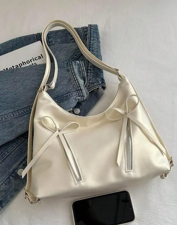 White_Premium_Pu_Material_Casual_Hand_Bag_For_Women