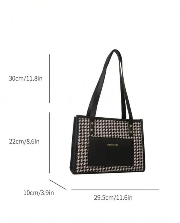 Black_Premium_Pu_Material_Casual_Hand_Bag_For_Women