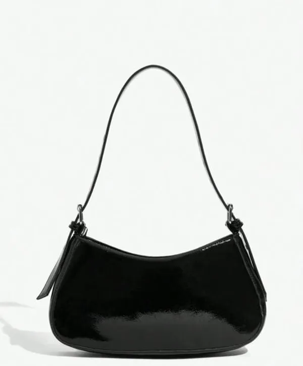 Black_Premium_Pu_Material_Casual_Hand_Bag_For_Women