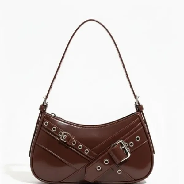 Brown_Premium_Pu_Material_Casual_Hand_Bag_For_Women