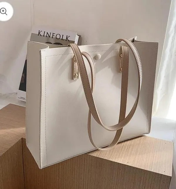 White_Premium_Pu_Material_Casual_Hand_Bag_For_Women