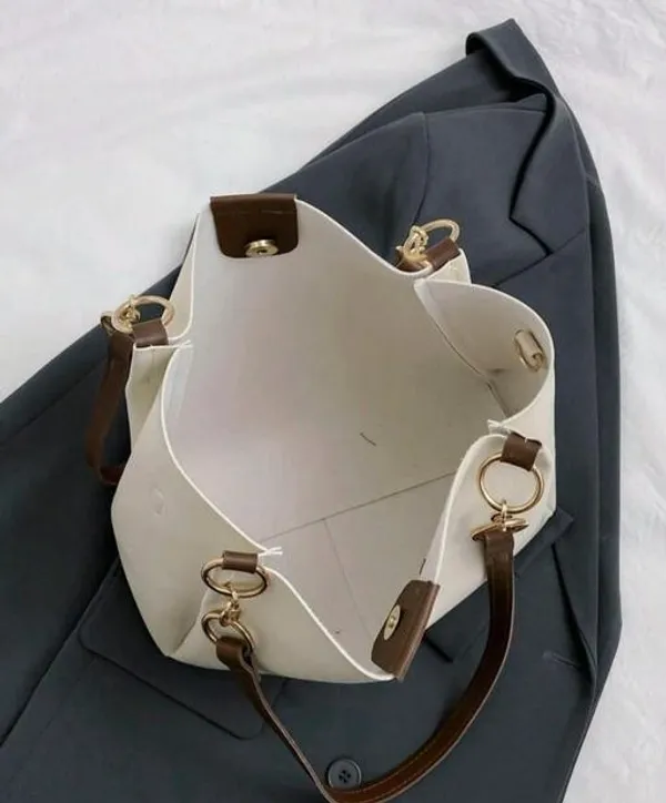 White_Premium_Pu_Material_Casual_Hand_Bag_For_Women