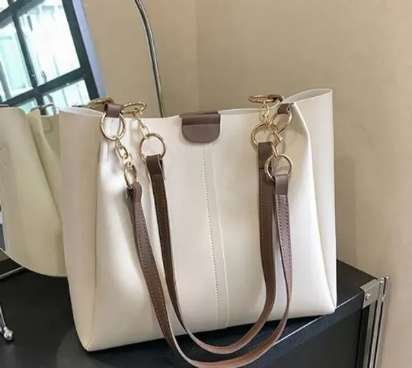 White_Premium_Pu_Material_Casual_Hand_Bag_For_Women
