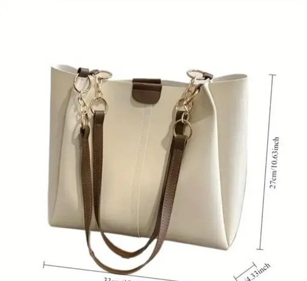 White_Premium_Pu_Material_Casual_Hand_Bag_For_Women