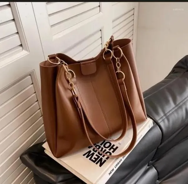 Tan_Premium_Pu_Material_Casual_Hand_Bag_For_Women