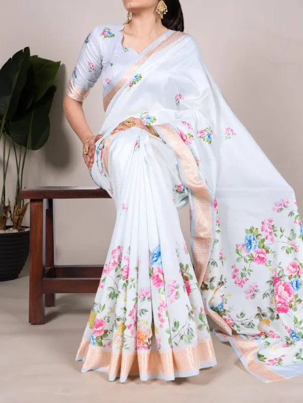 Maroon_Exquisite_Floral_Digital_Print_Tasar_Silk_Saree_For_Women