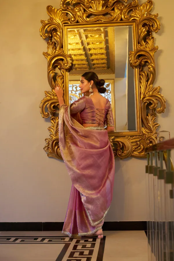 Light_Pink_Tissue_Silk_Saree_With_Rich_Golden_Zari_Border