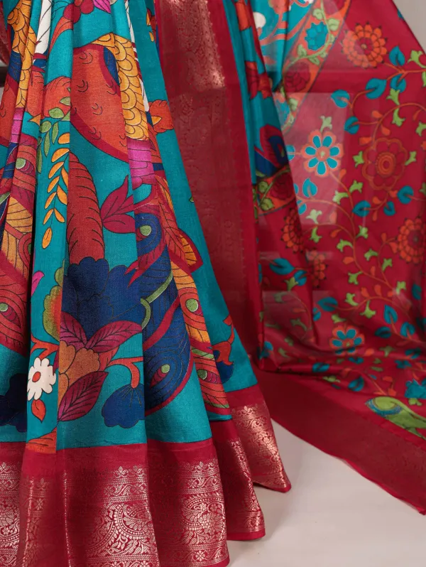 Viscose_Border_Tussar_Silk_Saree_For_Women